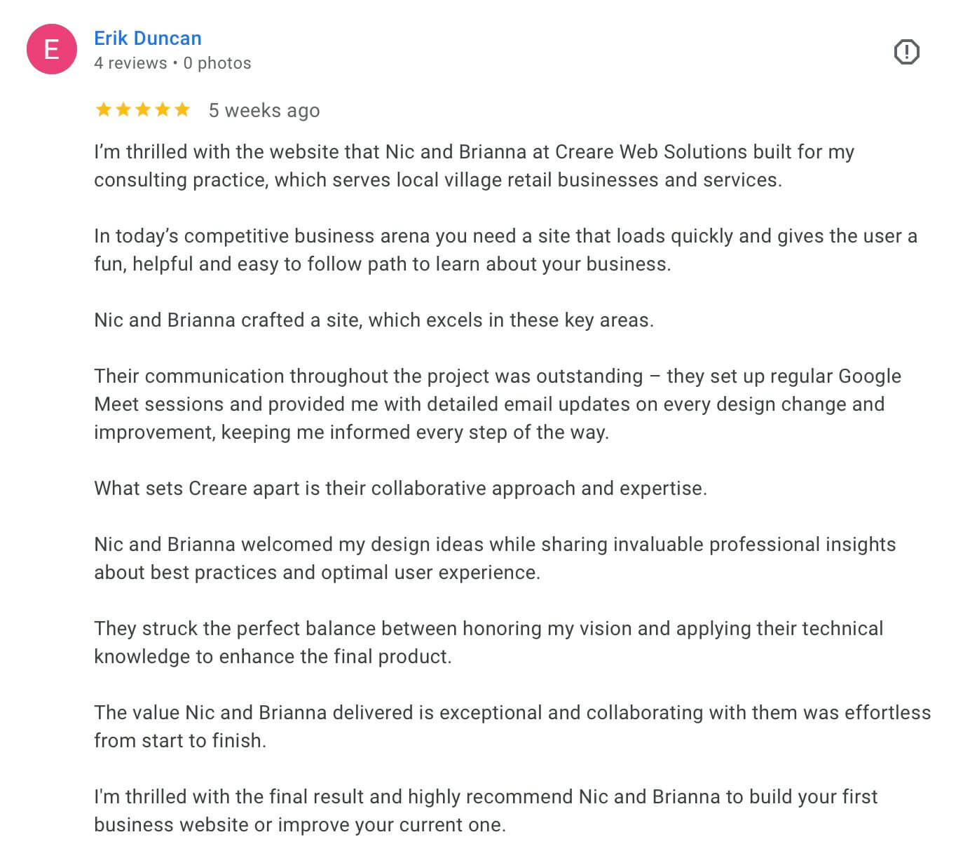 Review from Erik Duncan, ThinkaDay